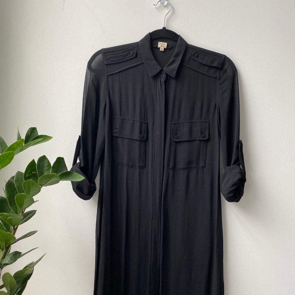 ARITZIA - WILFRED SILK GEORGETTE BUTTON DOWN